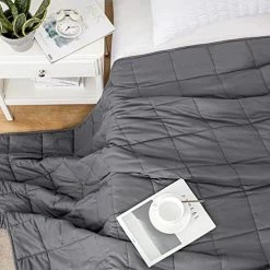 Joybest Weighted Blanket 25 Lbs 80x87 Inches, Oeko-Tex Certified Cotton Heavy Blanket With Premium Glass Beads For Adults Couple, Use On Queen & King Beds, Grey Blanket 19 Joybest Weighted Blanket 25 Lbs 80x87 Inches, Oeko-Tex Certified Cotton Heavy Blanket With Premium Glass Beads For Adults Couple, Use On Queen & King Beds, Grey Blanket -Electric Blankets Sales Store 51Qin6VdtAL