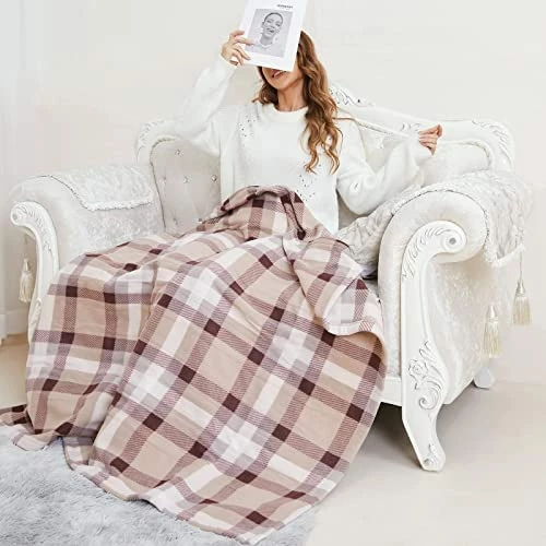 DUODUO Electric Heated Blanket Queen Size 84"x90" With Dual Controls, Reversible Cozy Silky Flannel Fabric With Ribs, Fast Heating With 4 Heating Levels 10 Hours Auto-Off For Bedding-Dark Blue 10 DUODUO Electric Heated Blanket Queen Size 84"x90" With Dual Controls, Reversible Cozy Silky Flannel Fabric With Ribs, Fast Heating With 4 Heating Levels 10 Hours Auto-Off For Bedding-Dark Blue - Image 8