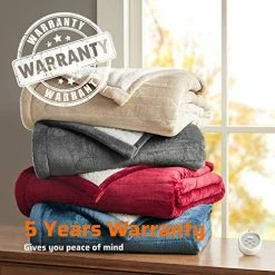 Degrees Of Comfort Sherpa Plush Heated Blanket, Full Size Bed Electric Blankets With 20 Heat Settings Controller | 1-10 Hour Auto Shut Off |Washable, 80" X 84" Grey 21 Degrees Of Comfort Sherpa Plush Heated Blanket, Full Size Bed Electric Blankets With 20 Heat Settings Controller | 1-10 Hour Auto Shut Off |Washable, 80" X 84" Grey -Electric Blankets Sales Store 51RBB9RWcDL