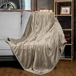 [5 Year Warranty] WOOMER Electric Heated Throw Blanket, Soft Flannel Fast Heating Blanket, Twin Size 62"x 84", 10 Heating Levels & 0.5-12H Auto Off, Over-Heat Protection White -Electric Blankets Sales Store 51S1WE35xvL. AC