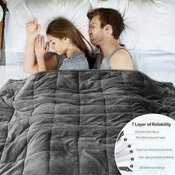 Wemore Sherpa Fleece Weighted Blanket For Adult, 15 Lbs Dual Sided Cozy Fluffy Heavy Blanket, Ultra Fuzzy Throw Blanket With Soft Plush Flannel Top, 60 X 80 Inches Grey On Both Sides 19 Wemore Sherpa Fleece Weighted Blanket For Adult, 15 Lbs Dual Sided Cozy Fluffy Heavy Blanket, Ultra Fuzzy Throw Blanket With Soft Plush Flannel Top, 60 X 80 Inches Grey On Both Sides -Electric Blankets Sales Store 51T0exhoShL