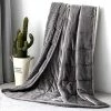 Topblan Sherpa Fleece Weighted Blanket 12lbs, Uniformed Color With Fuzzy Fleece And Shaggy Sherpa To Help With Better Sleep, 48x72 Inches, Grey -Electric Blankets Sales Store 51T26lNM2EL 1