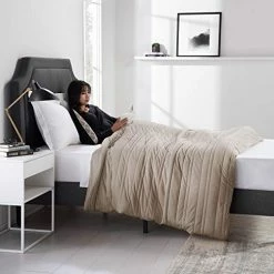 MALOUF Anchor Blanket Available In Three Weights And Two Sizes-Promotes Deep Sleep-Silky Soft Cover 48in X 72in, 48 In X 72 In | 20 Lb, Driftwood -Electric Blankets Sales Store 51U2ZCvzX2L