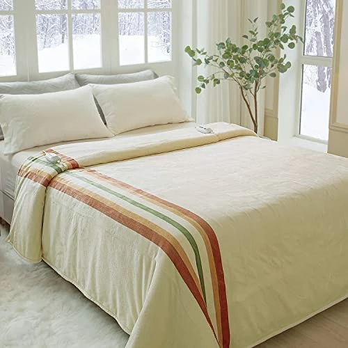 Jet's Home Heated Blanket Full Size 72‘’X84‘’Soft Silky Plush Electric Blanket With 4 Heating Level & 10 Hour Auto Off Heating Blanket,ETL Certified Machine Washable Beige 13 Jet's Home Heated Blanket Full Size 72‘’X84‘’Soft Silky Plush Electric Blanket With 4 Heating Level & 10 Hour Auto Off Heating Blanket,ETL Certified Machine Washable Beige - Image 11