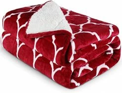 Reepow Sherpa Weighted Blanket Queen Size 60”×80” 15lbs, Warm Fuzzy Heavy Bed Blankets With Moroccan Pattern, Premium Gift And Prize Idea, Designed For 140-190 Lbs Adults - Grey -Electric Blankets Sales Store 51UGqlczhqL. AC 1