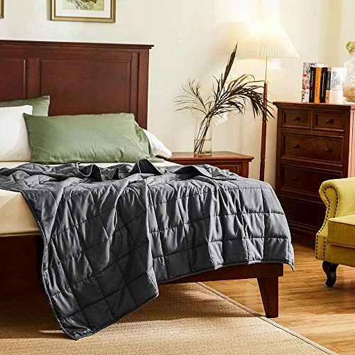 Dornroscn Adults Weighted Blanket | 88''x104''-30lbs, King Size | Soft Heavy Blanket For Great All-Natural Sleep| 100% Breathable Fabric With Premium Glass Beads | Dark Grey 7 Dornroscn Adults Weighted Blanket | 88''x104''-30lbs, King Size | Soft Heavy Blanket For Great All-Natural Sleep| 100% Breathable Fabric With Premium Glass Beads | Dark Grey - Image 5