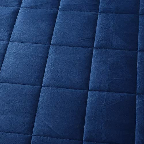 Solid Stitched Oversized Weighted Blanket Micromink Microfiber Throw Comfort Box Stitching Twin Queen King Cal King Calming 15lbs, 20lbs, 25lbs Soft Blanket (King, Chocolate) 4 Solid Stitched Oversized Weighted Blanket Micromink Microfiber Throw Comfort Box Stitching Twin Queen King Cal King Calming 15lbs, 20lbs, 25lbs Soft Blanket (King, Chocolate) - Image 2