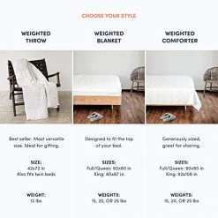 Baloo Weighted Blanket Throw Size - 12lb Double Quilted Personal Size Heavy Blanket - Eco-Luxury Soft Cool Cotton With Natural Plant-Based Dye, Clay (42x72 Inches) -Electric Blankets Sales Store 51WxXCdldkL