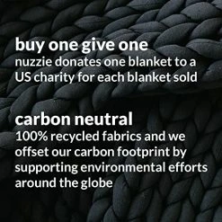 Nuzzie 25lb King Knit Weighted Blanket - Sleeps Cooler Than The Competition - Hand Woven Chunky Knit - Breathable And Cooling - Dark Grey 21 Nuzzie 25lb King Knit Weighted Blanket - Sleeps Cooler Than The Competition - Hand Woven Chunky Knit - Breathable And Cooling - Dark Grey -Electric Blankets Sales Store 51XDGG4V4NL