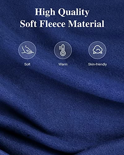 YAKEE Electric Heated Blanket, 72" X 84" Large Full Size With 4 Heating Levels, 10H Auto Shut Off, Soft Fleece Warm Heated Blanket, Fast-Heating & Machine Washable - Blue 6 YAKEE Electric Heated Blanket, 72" X 84" Large Full Size With 4 Heating Levels, 10H Auto Shut Off, Soft Fleece Warm Heated Blanket, Fast-Heating & Machine Washable - Blue - Image 4