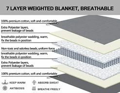 Joybest King Size Weighted Blanket 30lbs 88X104 Soft Comfortable Breathable Cotton Heavy Blanket With Glass Beads For Adult Man Woman Couples -Electric Blankets Sales Store 51Y0hobqfEL 1