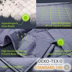 WakeSpring Weighted Blanket,41*60,7lb -Electric Blankets Sales Store 51Z3UUhdkML