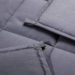 Qingbay Weighted Blanket Soft Grey Washable Heavy Blanket With Glass Beads ((60''x80'',20lbs)) -Electric Blankets Sales Store 51ZNdkj24eL