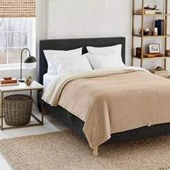 Eddie Bauer | Signature Reversible Fleece/Sherpa Electric Heated Blanket With Safe & Warm Low-Voltage Technology, Twin, Redwood -Electric Blankets Sales Store 51Zbvd3P1fL. AC