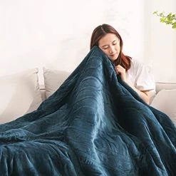 CURECURE Electric Blanket Heated Throw Flannel & Sherpa Fast Heating Blanket Twin Size 62"x 84" For Full Body With 4 Heating Levels & 10 Hours Auto-Off Timing Settings, Home Use & Machine Malachite Green -Electric Blankets Sales Store 51ZqxsBCe3L