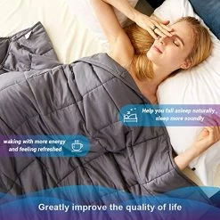 Dornroscn Adults Weighted Blanket | 88''x104''-30lbs, King Size | Soft Heavy Blanket For Great All-Natural Sleep| 100% Breathable Fabric With Premium Glass Beads | Dark Grey 9 Dornroscn Adults Weighted Blanket | 88''x104''-30lbs, King Size | Soft Heavy Blanket For Great All-Natural Sleep| 100% Breathable Fabric With Premium Glass Beads | Dark Grey -Electric Blankets Sales Store 51aMqoKqrgL