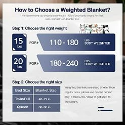 Pawque Sherpa Fleece Weighted Blanket Twin Size 20lbs For Adult, Fuzzy Weighted Throw With Ribbed Stripes, Dual Sided Cozy Plush Blanket With Premium Beads For Bed Sofa, 60 X 80 Inches, Navy Blue -Electric Blankets Sales Store 51bG5zwpw6L