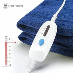 NB NB Electric Blanket Heated Throw 50 X60 Lightweight Cozy Soft Fleece, 4 Temperature Settings Fast-Heating With 3 Hours Auto Off, ETL Certified, Full Body Warming, Machine Washable, Home Office Use -Electric Blankets Sales Store 51blWVSEB1S