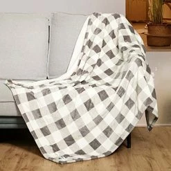 [5 Year Warranty] WOOMER Electric Heated Throw Blanket, Soft Flannel Fast Heating Blanket, Twin Size 62"x 84", 10 Heating Levels & 0.5-12H Auto Off, Over-Heat Protection White -Electric Blankets Sales Store 51bvkQzACGL. AC