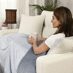 LIFE COMFORT 15llb Premium Weighted Blanket With Removable Warming And Cooling Reversible Cover 48x72, Blue 12 LIFE COMFORT 15llb Premium Weighted Blanket With Removable Warming And Cooling Reversible Cover 48x72, Blue -Electric Blankets Sales Store 51cJqx83IdS