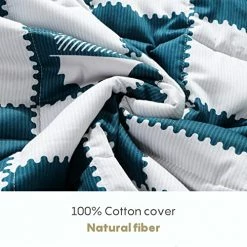 YOUR MOON Heavy Weighted Blankets For Adult 15 Lbs Glass Beads Heavy Blanket Premium 100% Cotton Shell Washable Throw Weighted Blankets For Hot Sleepers (Lake Blue, 60x80 Inches) -Electric Blankets Sales Store 51cUG2xCgIL