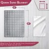 Cooshi Adult Weighted Blanket Queen Size 20 Lbs | With Minky Duvet Cover | Cotton 60x80 | Grey Heavy Blanket | Glass Beads | For Adults More Than 160 Lbs -Electric Blankets Sales Store 51cbfi2WKFL