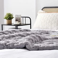 RHEIN HOME Electric Heated Throw Blanket 50''x60'' - Velvety Soft Fast Heating Blanket Machine Washable With 4 Heat Settings 3H Auto Off Over-Heat Protection (Gray) -Electric Blankets Sales Store 51crCN7E4ML