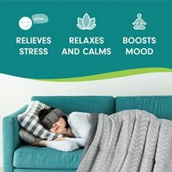 Aculief - Weighted Blanket - Calming Blanket - Gentle All-Over Compression - For Adults, Teens, And Older Children - Full Size Blanket - 48” X 72” - 12 LBS (Gray) -Electric Blankets Sales Store 51dSFGcIX6L