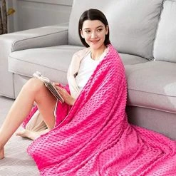 Anjee Weighted Blanket For Adult With Removable Duvet Cover, 60x80 Inches Queen Size 20lbs Heavy Blanket Warm Cozy Throw And Soft Minky Cover, Heating & Cooling Dual Used, Brown 60x80-20 Pounds -Electric Blankets Sales Store 51eSQ3qJ7ZL. AC