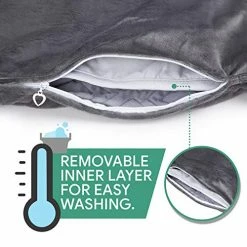 Hush Blankets Hush Weighted Blanket With Duvet Cover, Queen Size, 20lb Grey -Electric Blankets Sales Store 51eYWTyKR3L