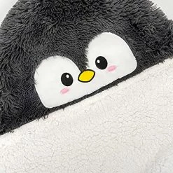 Happy Fuel Penguin Wearable Hooded Blanket For Adults – Fuzzy Super Soft Warm Cozy Plush Flannel Fleece & Sherpa Hoodie Throw Cloak Wrap - Penguin Gifts For Women Adults Girls And Kids 10 Happy Fuel Penguin Wearable Hooded Blanket For Adults – Fuzzy Super Soft Warm Cozy Plush Flannel Fleece & Sherpa Hoodie Throw Cloak Wrap - Penguin Gifts For Women Adults Girls And Kids -Electric Blankets Sales Store 51ftrciwT8S