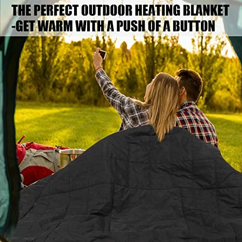 DalosDream Heated Blanket Battery Operated Portable Outdoor USB Heating Blanket 60”x40” Electric Fleece Throw Blanket With Battery For Adults, Kids,Coldless Warming Throw Blanket For Cold Weather Camping 5 DalosDream Heated Blanket Battery Operated Portable Outdoor USB Heating Blanket 60”x40” Electric Fleece Throw Blanket With Battery For Adults, Kids,Coldless Warming Throw Blanket For Cold Weather Camping - Image 3