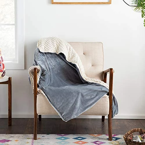 Linenspa 20 Pound Weighted Blanket – All Natural Relief And Sleep Aid - Filled With Premium Glass Beads - Calming And Soothing Hug Gray 16 Linenspa 20 Pound Weighted Blanket – All Natural Relief And Sleep Aid - Filled With Premium Glass Beads - Calming And Soothing Hug Gray - Image 14