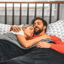 Layla Sleep Layla Weighted Blanket With Fleecy Top Layer | 300 Thread-Count | Warm Breathable Fleece Top Layer | Even Weight Distribution | 100% Cotton Bottom Layer | (20) -Electric Blankets Sales Store 51gv0sr1ZZL