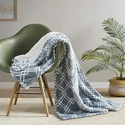 Serta Pace Reversible Ogee Plush To Sherpa Throw Ultra Soft Knitted Electric Blanket, Cozy And Snuggly Cover For Cold Weather, Auto Shut Off, Multi Heat Setting Controller, 50"x60", Latte Tan Geo -Electric Blankets Sales Store 51hImVbsN2L. AC