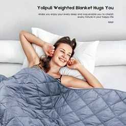 YOLIPULI Blue Weighted Blanket 15 Lbs For Kids And Adults, Heavy Blanket 48" X 72" For Twin Size Bed For One Person Use, Blue Navy Blue 13 YOLIPULI Blue Weighted Blanket 15 Lbs For Kids And Adults, Heavy Blanket 48" X 72" For Twin Size Bed For One Person Use, Blue Navy Blue -Electric Blankets Sales Store 51hUL5T6QML