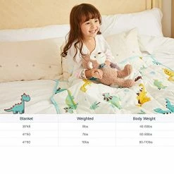 Weighted Idea Weighted Blanket 7 Pounds For Kid(4160,Young Trees Printed) Comfortable And Breathable Fabric With Premium Glass Beads Fall Fast Sleep… Navy Blue -Electric Blankets Sales Store 51iPhar2TnL