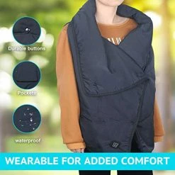 Lomitech Electric Heated Blanket,Camping Blanket With 3 Heating Levels Wearable Fast USB Heating Throw Blanket For Outdoors Stadium Home Office -Electric Blankets Sales Store 51iU4q2iaxL