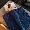 YVONIXII Weighted Blanket For Adult 15lbs Minky Dot Breathable Soft Throw Blanket For All Season,Heavy Blanket With Premium Glass Beads Navy -Electric Blankets Sales Store 51iiw3zjhlL
