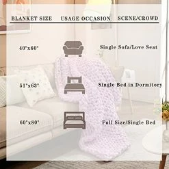 Alzoear Velvet Chunky Knitted Weighted Blanket,Evenly Weighted Handmade Throw For Sleep Home Décor Bed Soft Cozy ( Purple 60"x80" 16 Lbs ) -Electric Blankets Sales Store 51isu8728lL