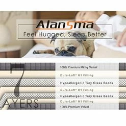 ALANSMA Reversible Weighted Blanket For All Season, Luxury Velvet, Warm And Cool, Adult Kids 10Lb Weighted Blanket, Enjoy Sleeping Anywhere(Pink,10Lb) -Electric Blankets Sales Store 51jEtRPFmRL