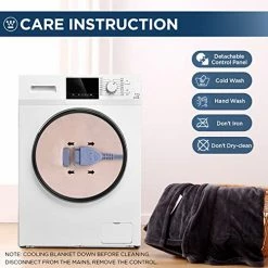 Westinghouse Electric Blanket Heated Throw | 6 Heating Levels & 2-10 Hour Time Setting | Flannel, 50x60in | Machine Washable, Beige -Electric Blankets Sales Store 51jvcAplVSL