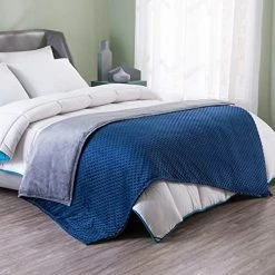 ART DEMO Demo Home Weighted Blanket With Removable Cover Full Size Bed For Individual Between 140-190 Lbs WB-FL-NV-15LB Navy 60"×80" 15lbs -Electric Blankets Sales Store 51kNJ1xgK4L. AC 2