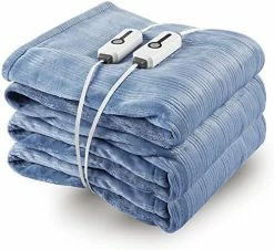 YAKEE Electric Heated Blanket, 72" X 84" Large Full Size With 4 Heating Levels, 10H Auto Shut Off, Soft Fleece Warm Heated Blanket, Fast-Heating & Machine Washable - Blue 20 YAKEE Electric Heated Blanket, 72" X 84" Large Full Size With 4 Heating Levels, 10H Auto Shut Off, Soft Fleece Warm Heated Blanket, Fast-Heating & Machine Washable - Blue -Electric Blankets Sales Store 51keySW28iL. AC