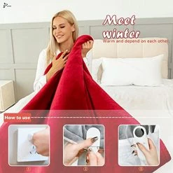 SLWDMM Heated Blanket Electric Throw, Reversible Cozy Two-Color Flannel Soft Fast Heating Blankets With 6 Heating Levels &1-8 Timer Settings Auto-Off, Machine Washable, For Home&Office Use(50"x60") Grey -Electric Blankets Sales Store 51kwJ8lgItL