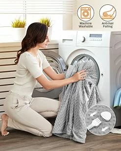 PROALLER Electric Heated Throw Blanket Twin Size 50" X 60" | 10 Levels Fast Heating & Machine Washable | Full Body Warming Soft Fleece Sofa Bed Blankets With Auto-Off Overheating Protection 4H Timer | Grey -Electric Blankets Sales Store 51lnOAEs0ZL 1