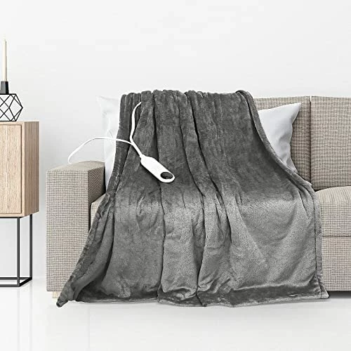 Heated Blanket, MSDUNOVR Electric Blanket Machine Washable, Extremely Soft And Comfortable Heating Blanket With 6 Heating Levels1-8 Hours Timer Auto-Off Overheating Protection (Dark Blue, 50"X60") 7 Heated Blanket, MSDUNOVR Electric Blanket Machine Washable, Extremely Soft And Comfortable Heating Blanket With 6 Heating Levels1-8 Hours Timer Auto-Off Overheating Protection (Dark Blue, 50"X60") - Image 5