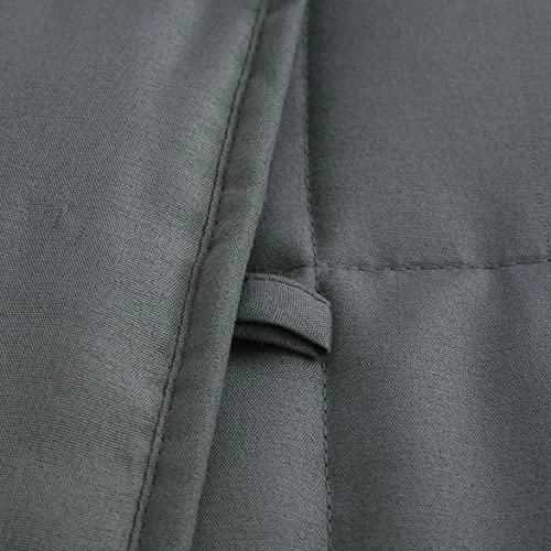 WENERSI Weighted Blanket With Duvet Cover,Cooling Weighted Blanket For Adults/Kids,Heavy Blanket With Machine Washable Soft Microfiber Cover(Dark Grey,60''x80'' 15lbs) 6 WENERSI Weighted Blanket With Duvet Cover,Cooling Weighted Blanket For Adults/Kids,Heavy Blanket With Machine Washable Soft Microfiber Cover(Dark Grey,60''x80'' 15lbs) - Image 4