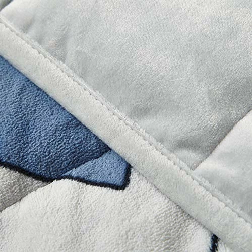 YnM Flannel Weighted Blanket (Square/Grey, 80''x87'' 25lbs), Fuzzy & Cosy Flannel Weighted Blanket Throw, Cosy & Relaxing Blanket, Home Decor Piece | A Duvet Included Sherpa Fleece Light Grey Weighted Blanket 9 YnM Flannel Weighted Blanket (Square/Grey, 80''x87'' 25lbs), Fuzzy & Cosy Flannel Weighted Blanket Throw, Cosy & Relaxing Blanket, Home Decor Piece | A Duvet Included Sherpa Fleece Light Grey Weighted Blanket - Image 7