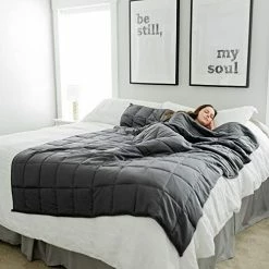GRACED SOFT LUXURIES Weighted Blanket Heavy Blanket Weighted Blanket Adult | 100% Cotton With Premium Glass Beads (60" X 80" | 20 Lbs) -Electric Blankets Sales Store 51o3V2HAdvL